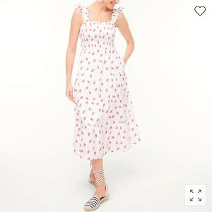 J.Crew Smocked Strawberry print dress - Nap dress inspired